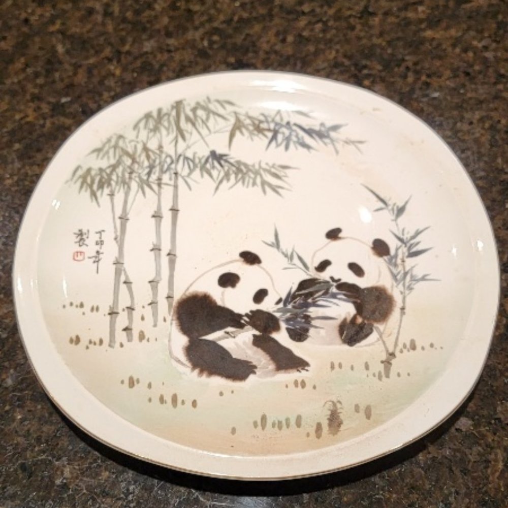 Pandas & Bamboo Plate